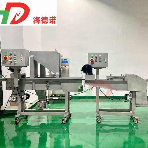 海德诺自动化生产肉饼成型机 上浆上糠生产线设备 支持定制