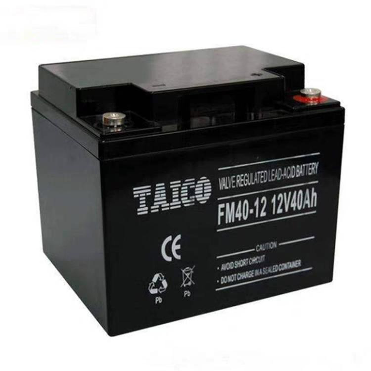 TAICO蓄电池FM24-12泰科源蓄电池12V24AH高低压配电柜 UPS不间断电源