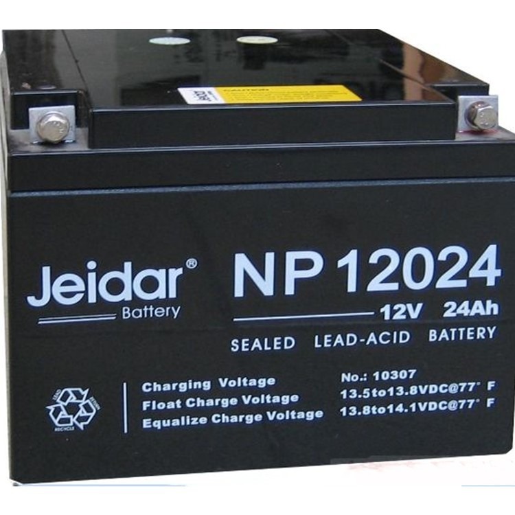 Jeidar蓄电池NP12024捷益达12V24AH蓄电池直流屏 UPS/EPS配套
