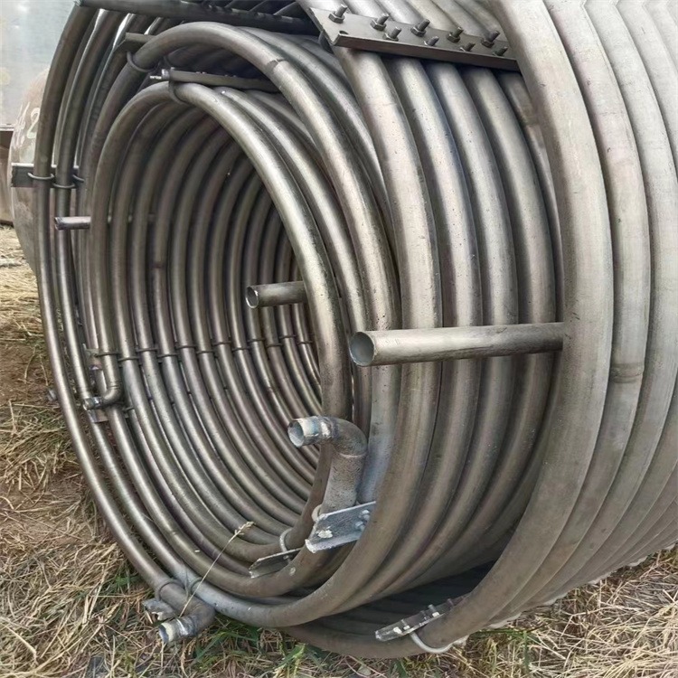 二手钛材内盘管 蒸汽加热管 316不锈钢弯管 冷凝管 建功设备