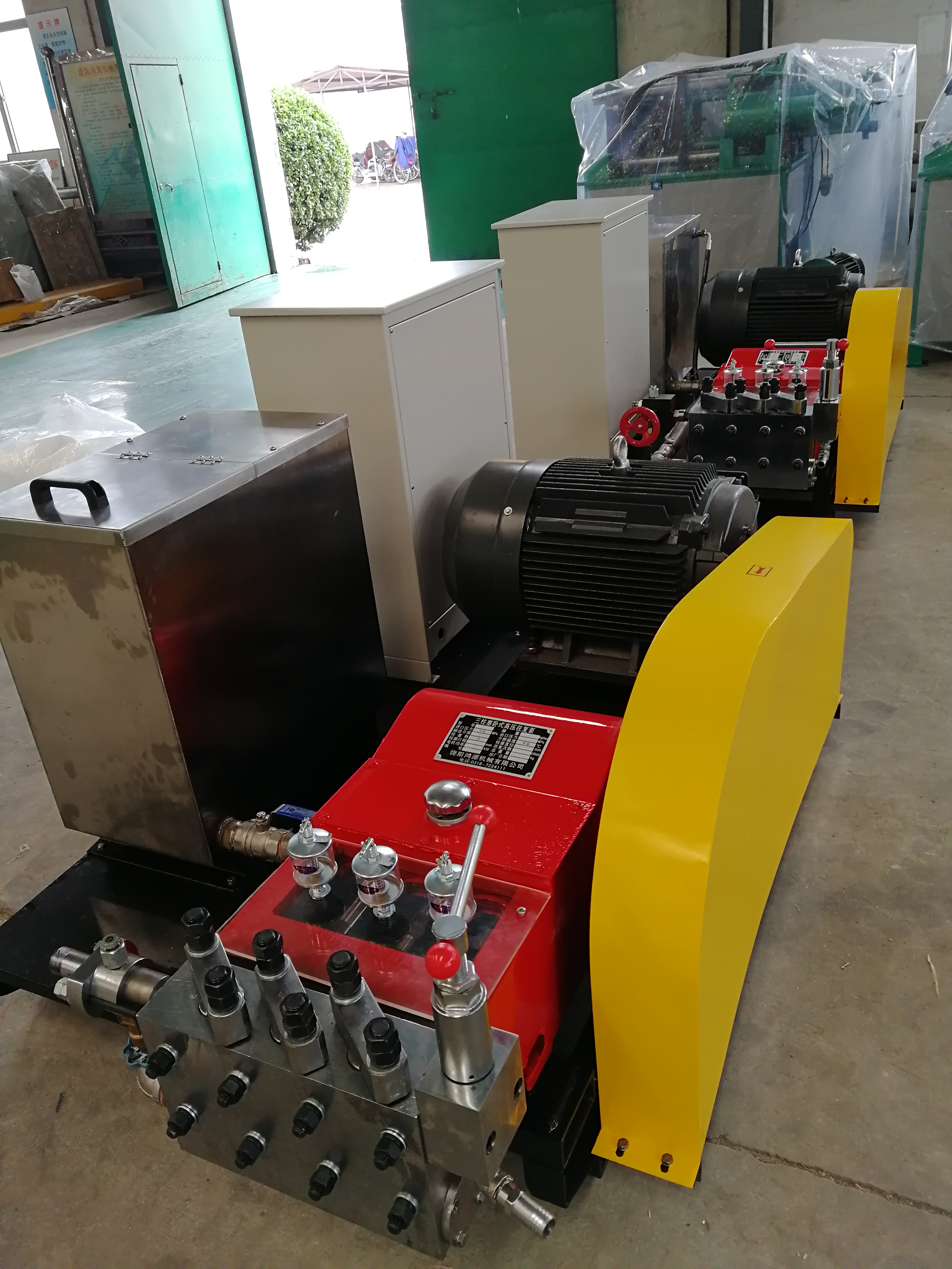 3D-S60系列电动试压泵，胶管生产厂家配套设备，30kw大流量试压试验机，大流量电动试压机