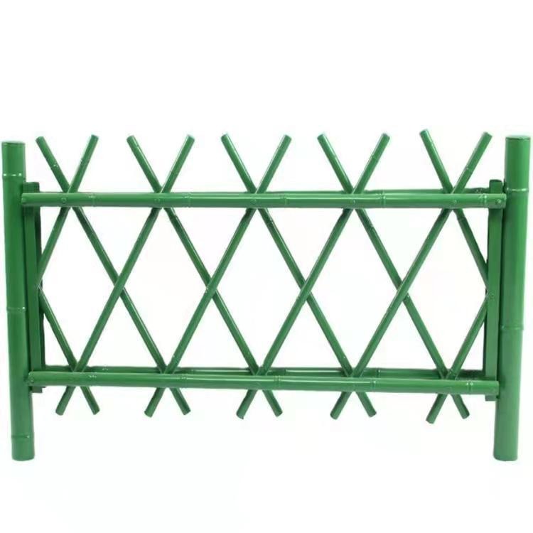 茂年MN-1 绿色不锈钢管仿竹子护栏  园林景区绿化防护栏杆 新农村建设围栏