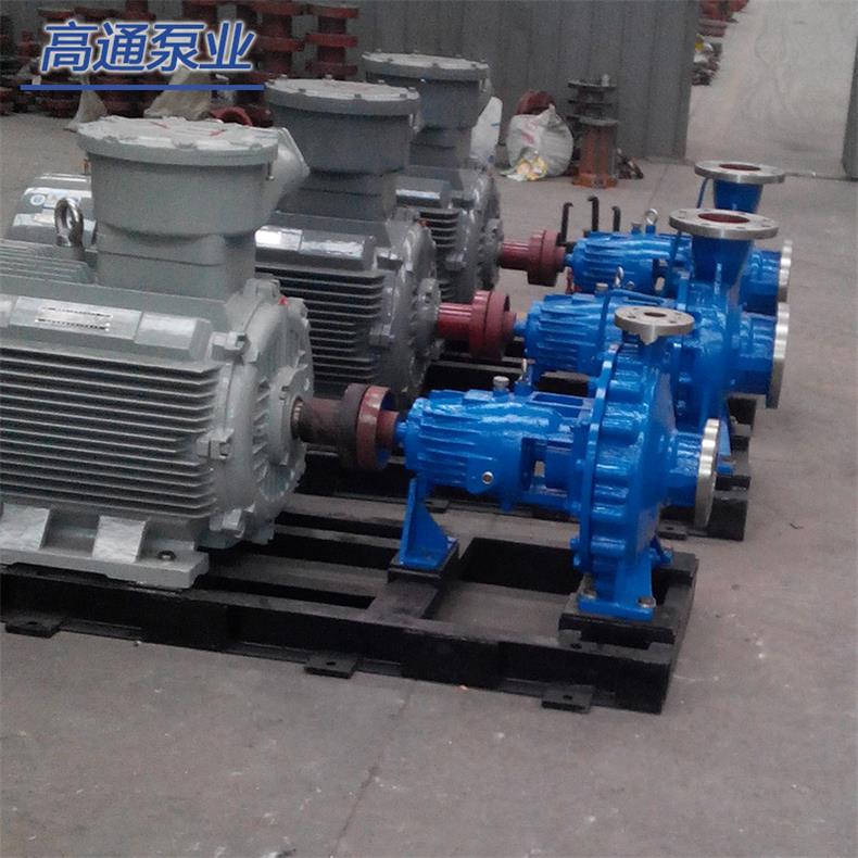 高通泵业IH65-40-250耐磨耐腐蚀卧式离心式耐碱泵机械密封图片
