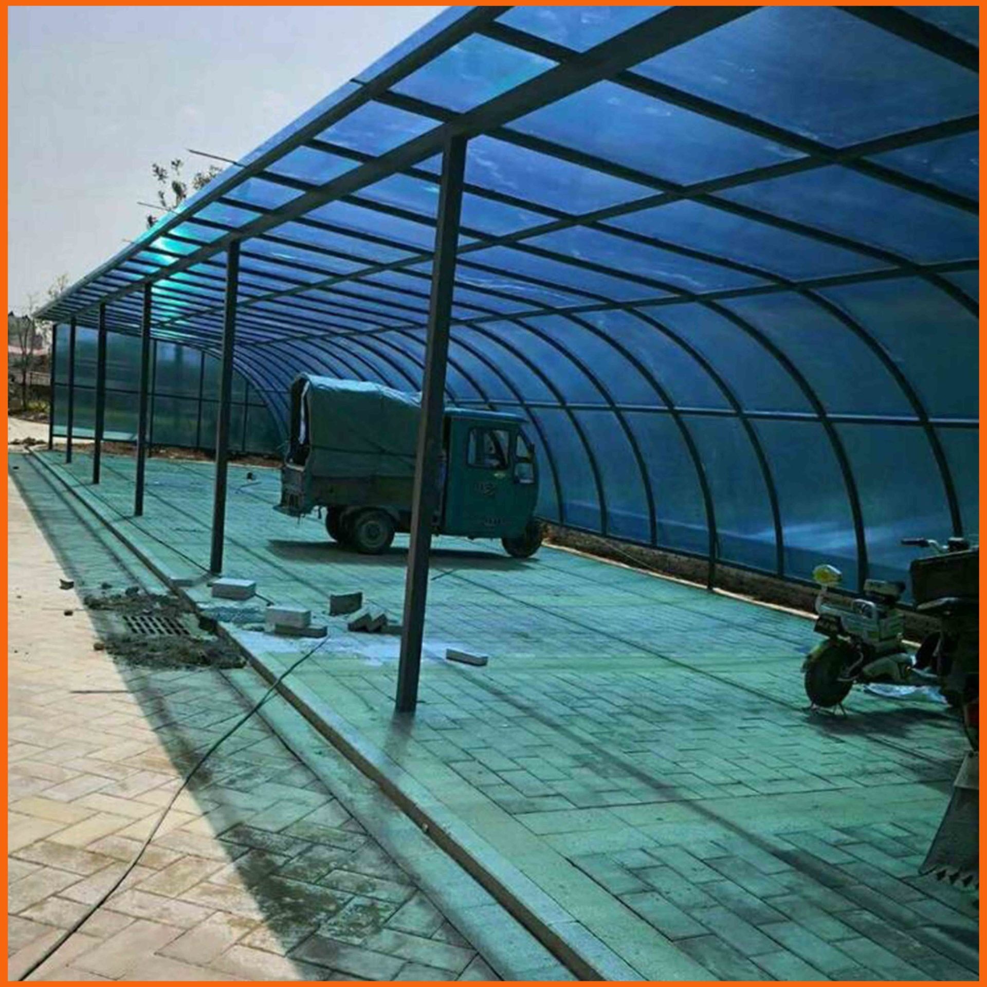 10毫米中空阳光板 饶阳县双层空心阳光板 车棚雨棚PC阳光板生产厂家