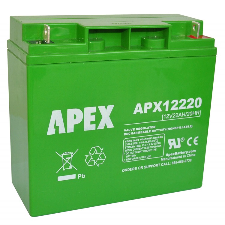 APEX蓄电池APX12220 12V22AH/20HR通信基站