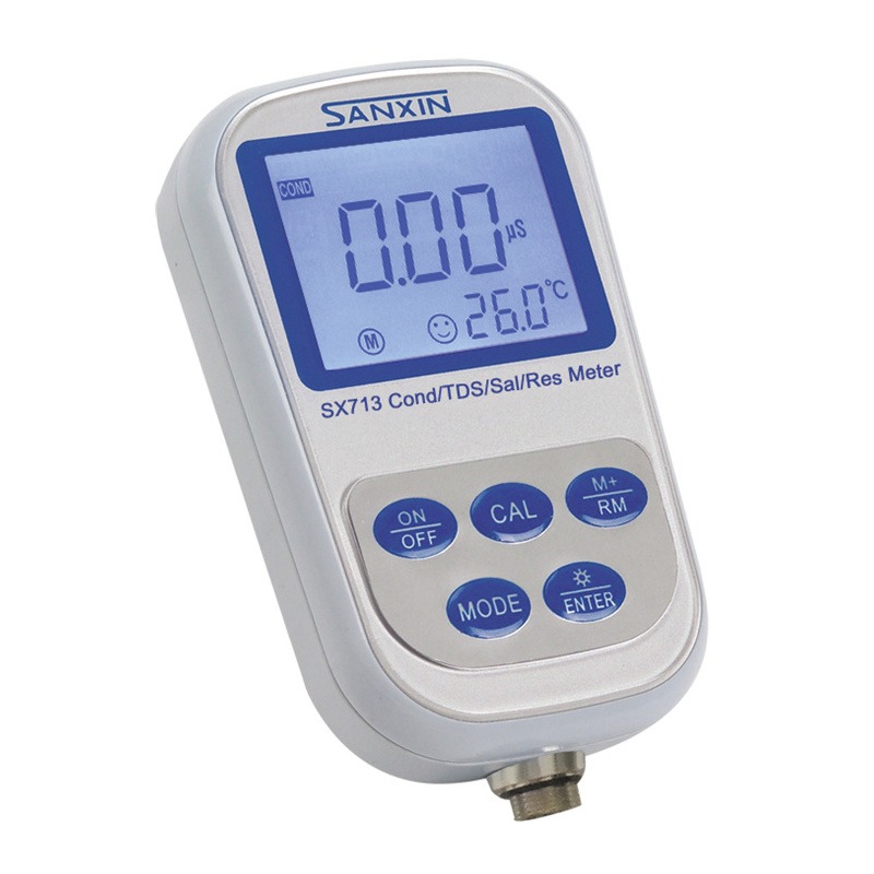 SX713便携式电导率仪，性价比 高的便携式电导率仪，测量水溶液的电导率、TDS、盐度和电阻率，三信水质检测分析仪