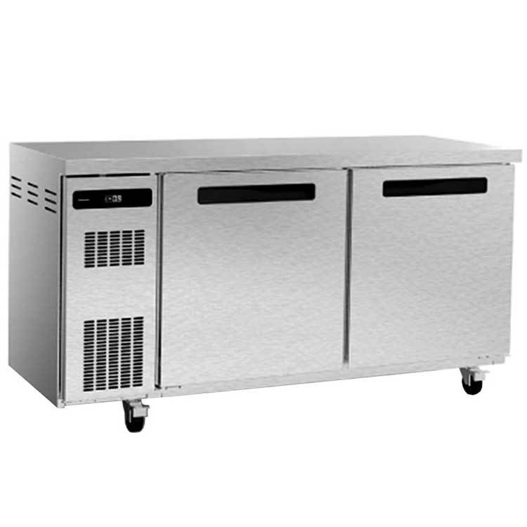 松下工作台冰箱SUR-1570P  松下1.5米卧式冷藏操作台 商用二门不锈钢平台冷柜 松下P系列风冷平台冷柜
