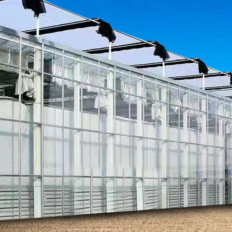 育苗大棚温室大棚玻璃智能玻璃温室大棚建达果树温室大棚玻璃