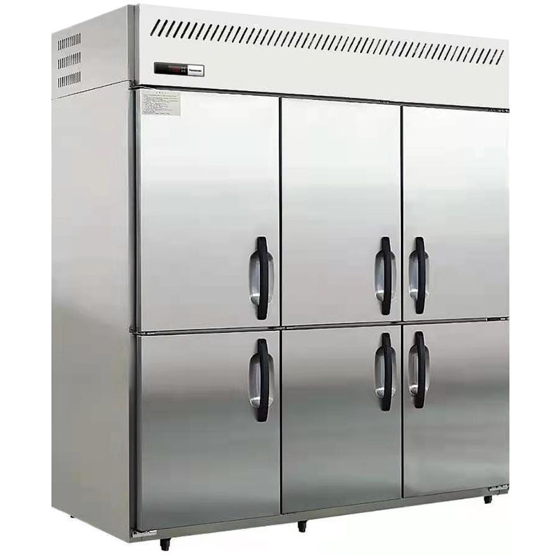 松下六门冰箱SRF-1881NC 商用六门厨房冷冻柜 食堂大容量冰柜 不锈钢直冷六门冷柜