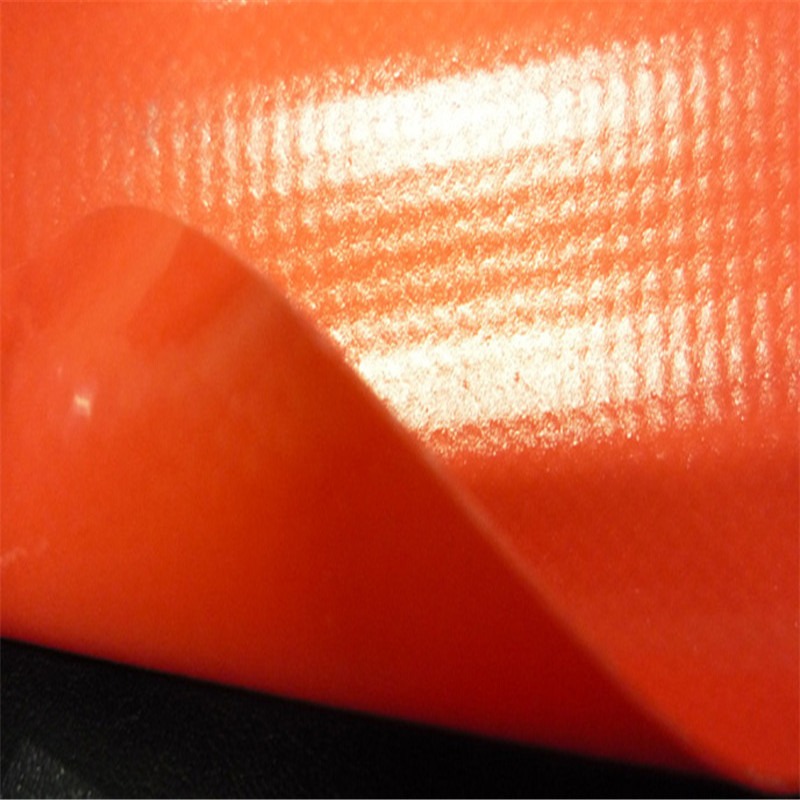PVC夹网布  红色0.75mmPVC防水充气面料 皮划艇面料 下水裤面料 充气船面料 水池面料