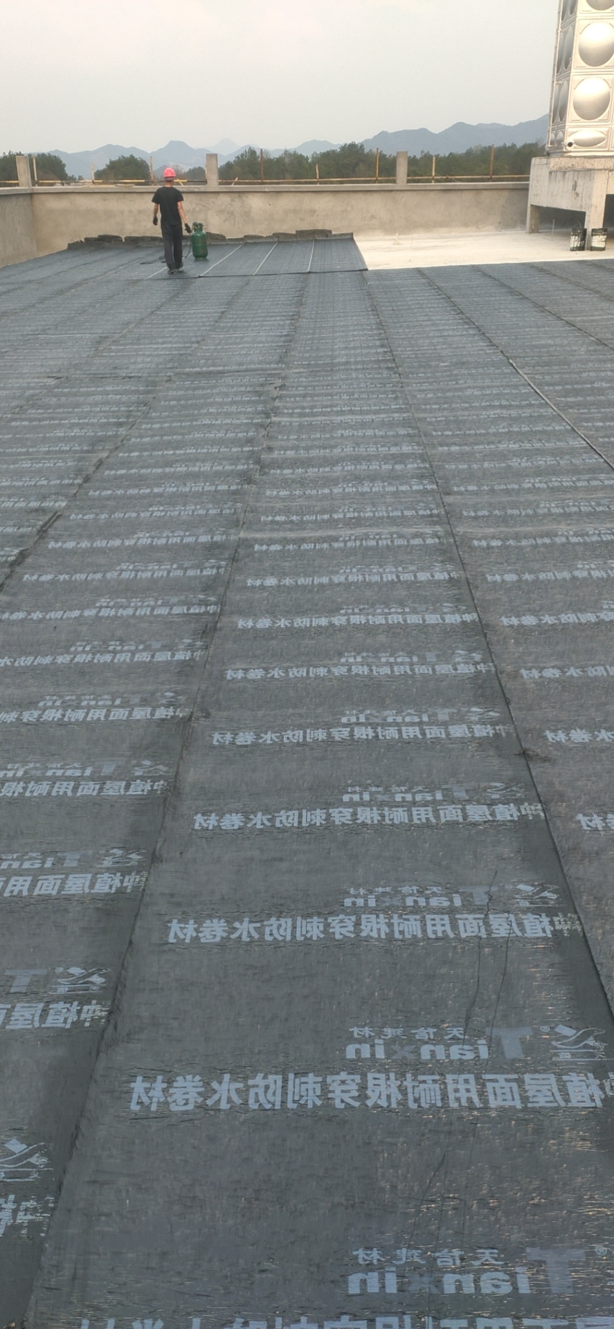 杭州天信热熔型SBS改性沥青化学阻根种植屋面耐根穿刺防水卷材
