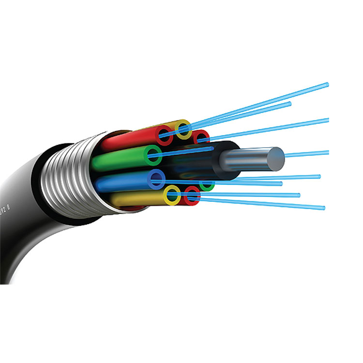 非金属光缆直销单模光纤室外光缆48芯300米档距现货速发