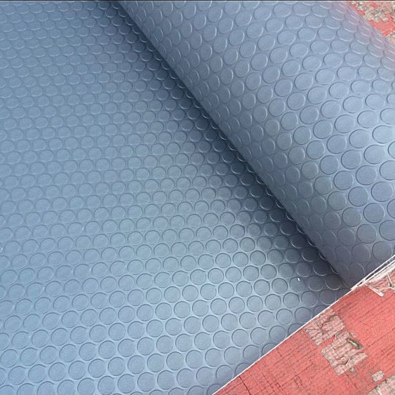 牟定PVC塑料防滑垫 防水铜钱纹车间地垫 天台加厚熟胶防滑垫子