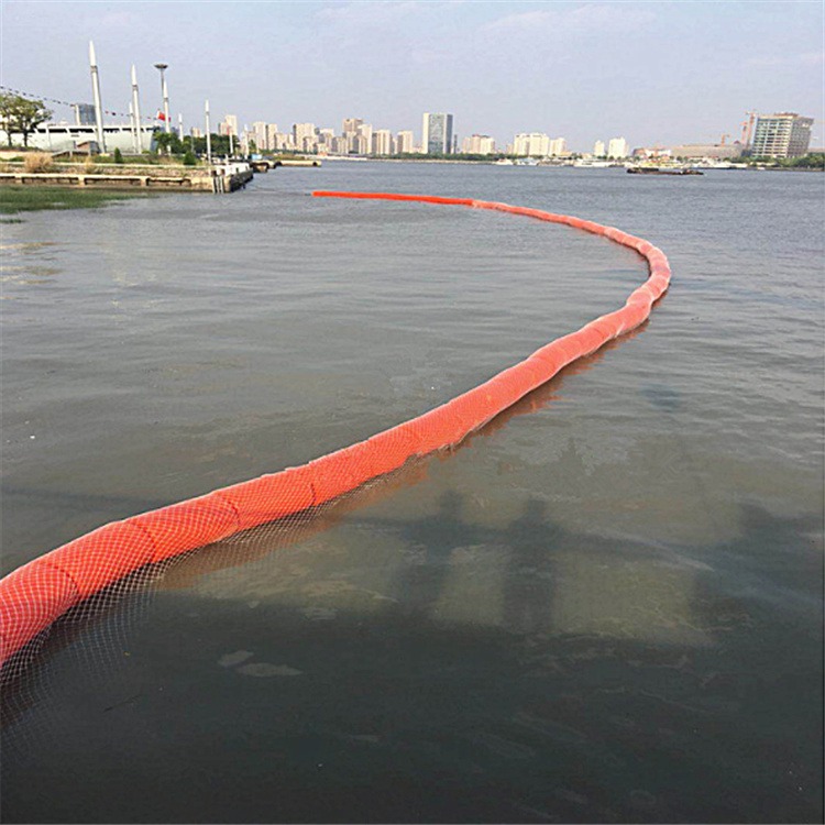 桃源县城区河道拦污装置漂浮围栏塑料拦污浮筒
