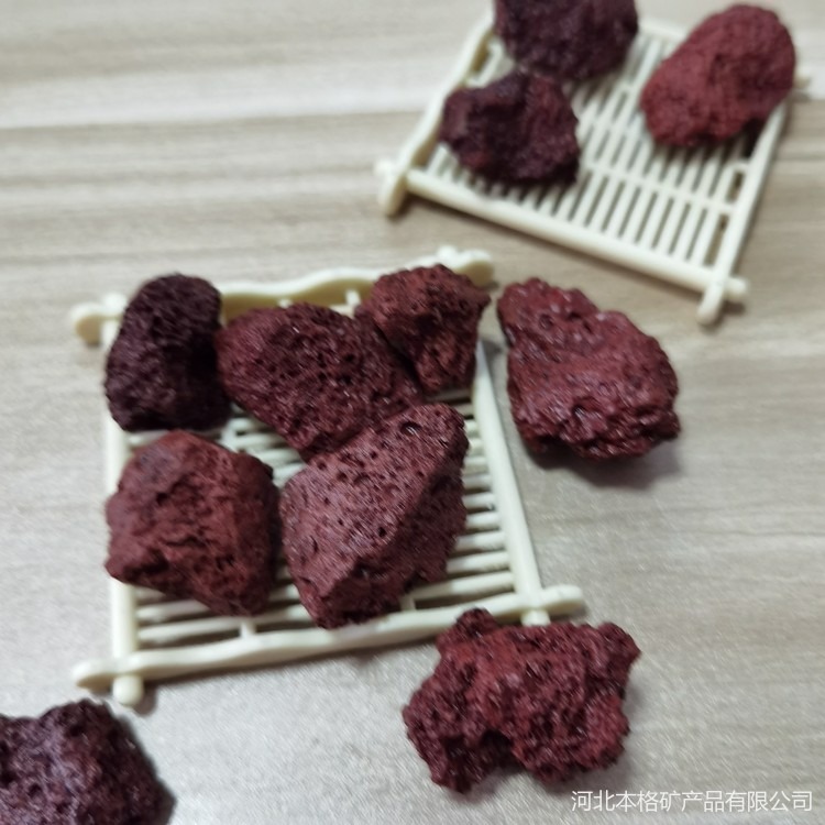 栽培基质多肉铺面装饰 兰花种植颗粒土 红色火山石 本格