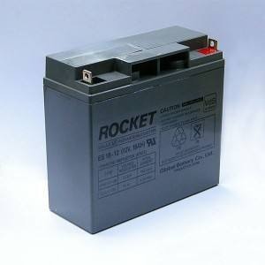 ROCKET火箭蓄电池ES12-18铅酸免维护12V18AH电瓶直流屏消防主机用图片