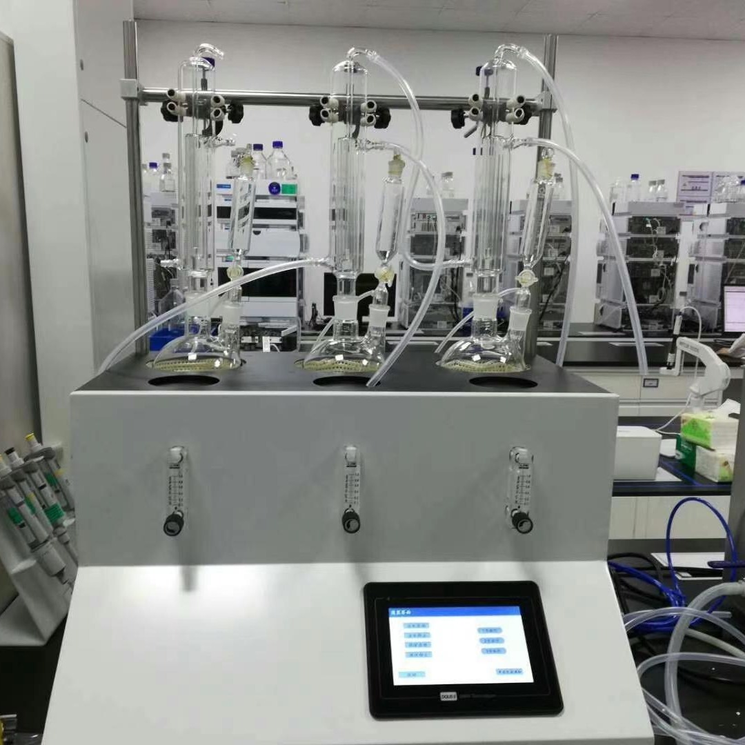 智能氨氮蒸馏仪 温岭市环境监测站智能化一体化蒸馏仪图片