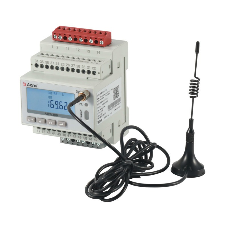 安科瑞NB-IOT无线通讯电表ADW300W/NB精度1级标配3只开口式毫安级电流互感器多功能电表