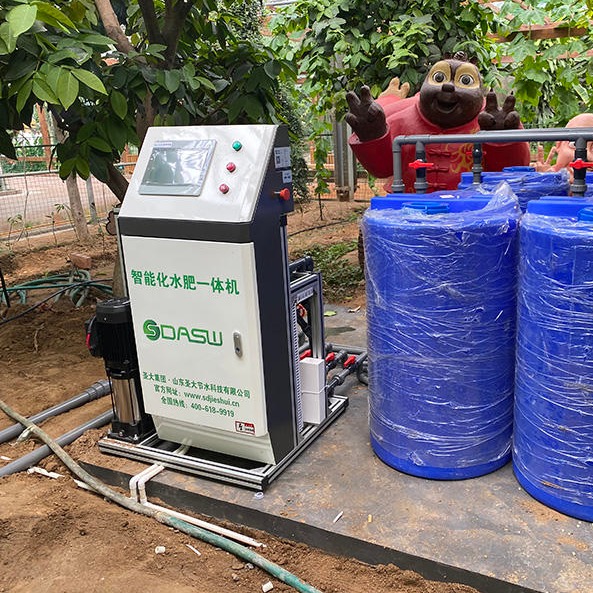 经济林灌溉施肥设备 智能水肥一体化系统过滤 圣大节水自动反冲洗过滤器 两并联式不中断供水反冲洗