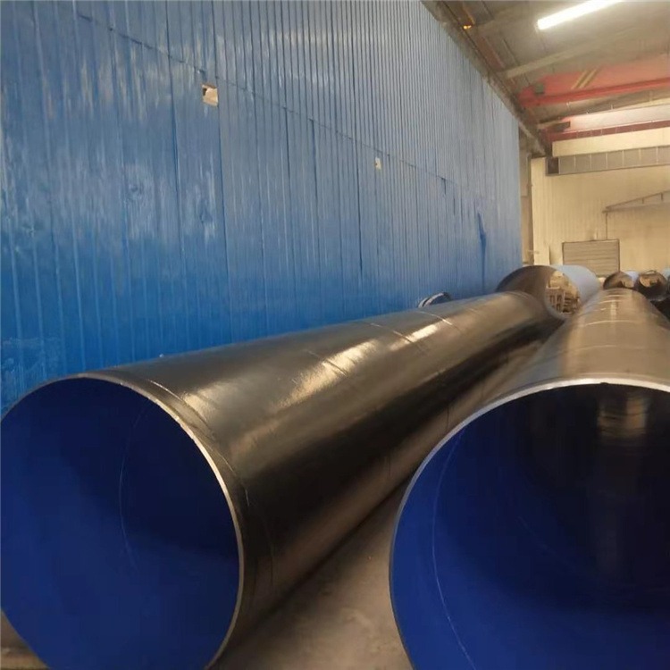 涂塑钢管厂家 海马管道 外聚乙烯内环氧防腐螺旋钢管