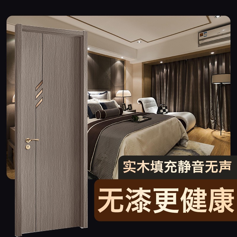 重庆伊普斯套装门厂轻奢无漆门现代简约室内门环保木门图片
