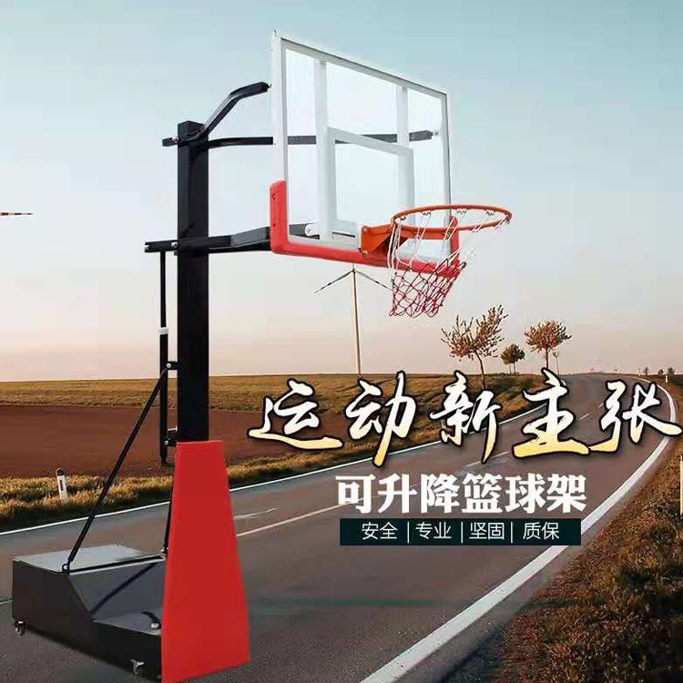 沧州金伙伴体育现货供应室外儿童篮球架 移动篮球架 小学练习篮球架图片