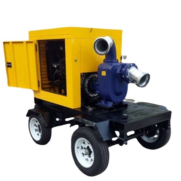 蓝升泵业12寸大流量柴油机自吸泵  800方柴油机驱动自吸泵车 户外型自吸泵车