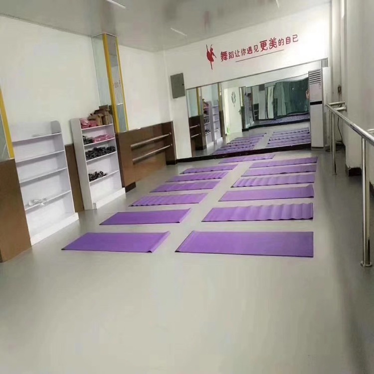 pvc 舞蹈教室用地板   舞蹈教室胶垫  pvc弹性地板