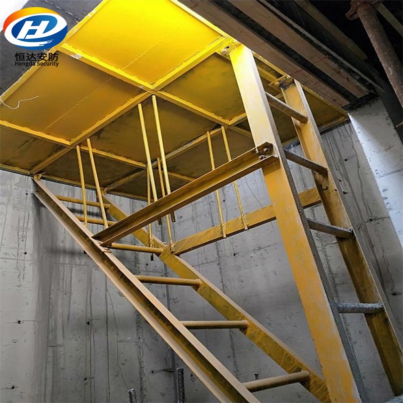 恒达建筑高空作业支撑可拆卸电梯井操作平台 标准电梯井施工平台