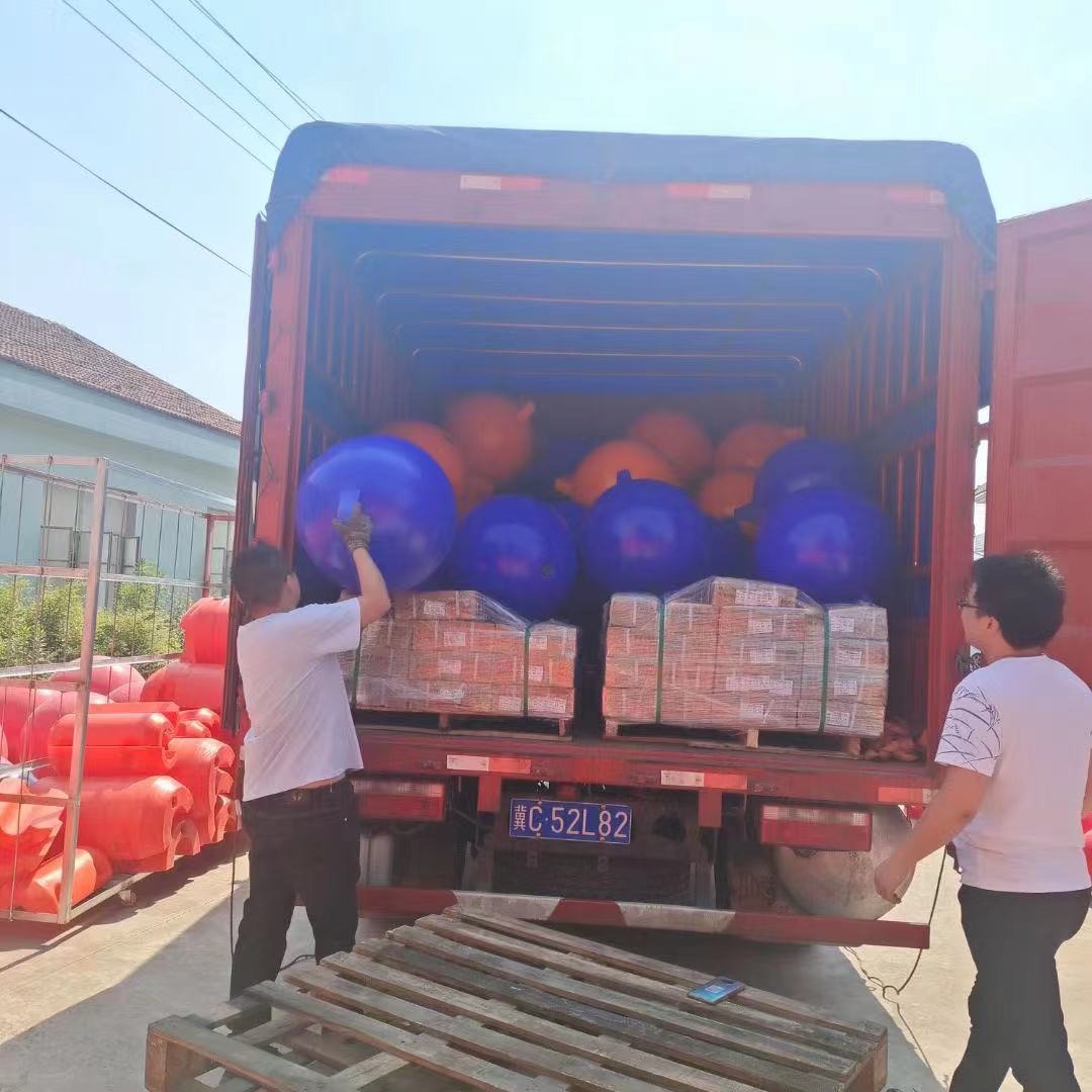 武汉养殖区警示带浮球直销 直径300滚塑锚浮球体厂家