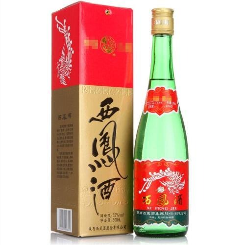 上海供应西凤酒 55度西凤酒绿瓶装整箱促销价图片