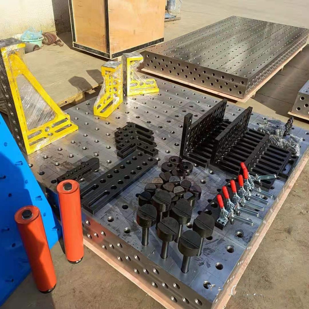 铸铁焊接平台 检验测量平板 机器人柔性焊接工作台 宝都工量具