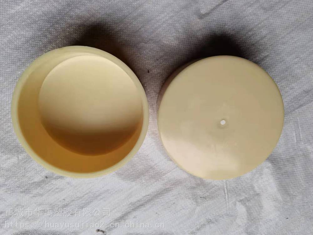 米黄色ABS堵帽型号DN100 法兰式ABS盲板用于封堵管材