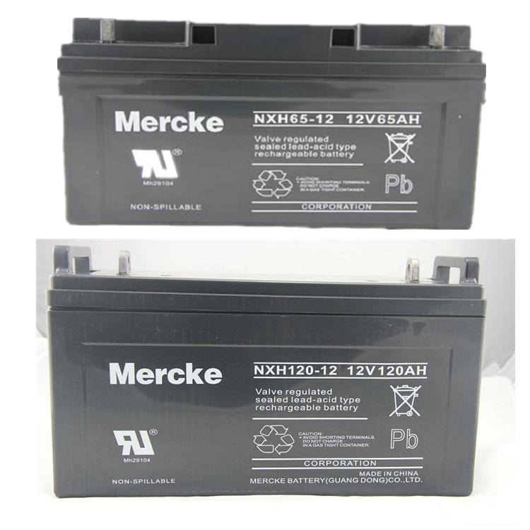 Mercke默克蓄电池NXH75-12 默克12V75AH 铅酸配电柜应急免维护蓄电池