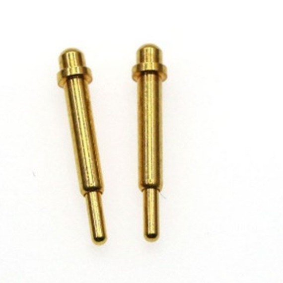 智能穿戴弹簧顶针 铜镀金平顶针连接器 pogopin充电针端子接插件 PIN针