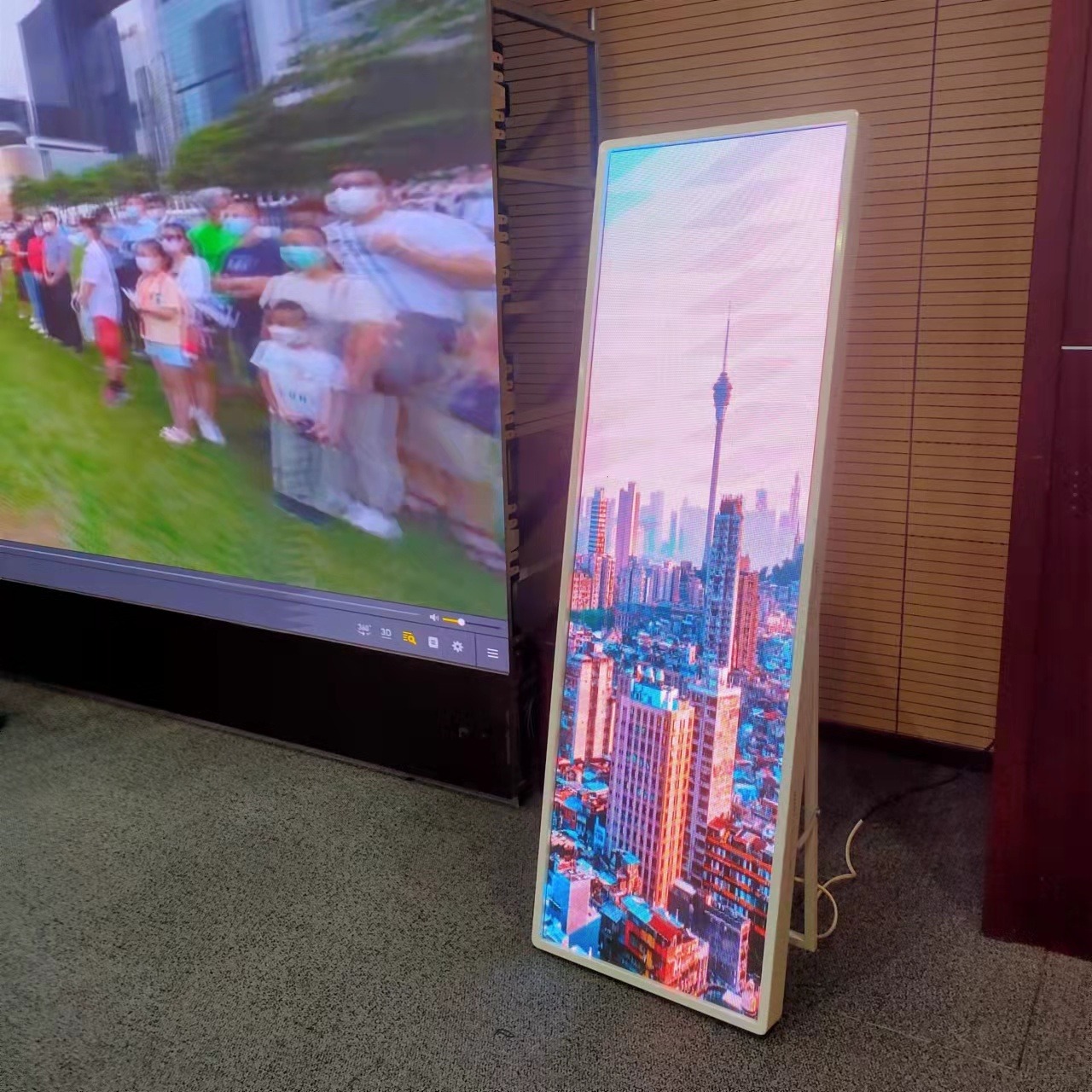 北京室内led显示屏p1.25 直播间背景彩色大屏幕
