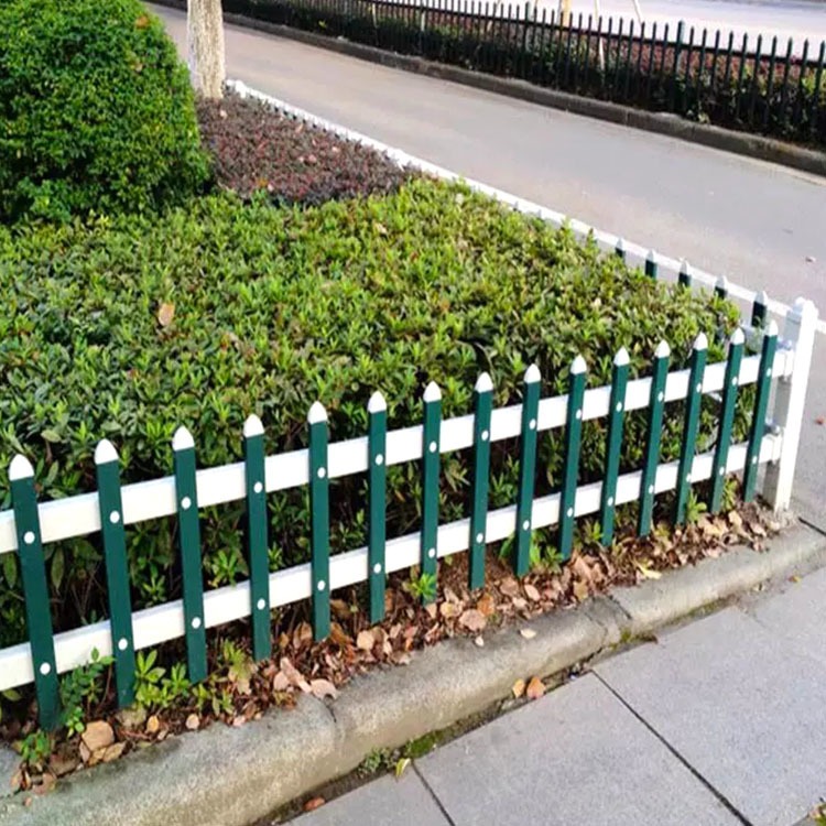 PVC草坪护栏 锌钢草坪护栏 塑钢景观隔离栏 绿化带花园小围栏 绿化草坪护栏