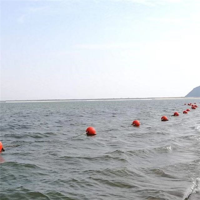 浙江宁波 聚乙烯多功能水上警示浮球水产养殖划分塑料浮球