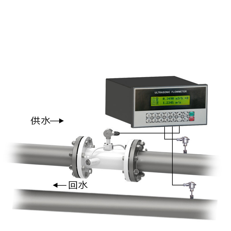 空调水用超声波冷量表 分体管段式超声波流量计 TDS-100系列厂家