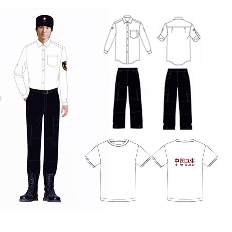 应急服夏装 中国卫生应急演练救援队伍服装 衬衫+裤子图片