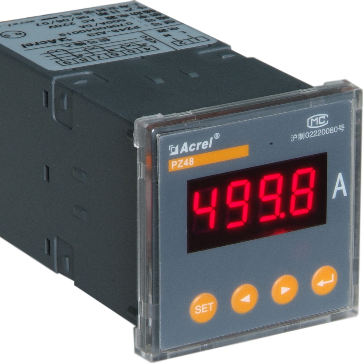 销售电流表PZ48-AI/C单相电流测量带一路RS485/Modbus通讯功能安科瑞品牌