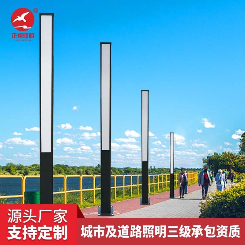 2.5米不锈钢景观灯 户外景区公园led路灯定制 广东景观道路照明灯正翔照明