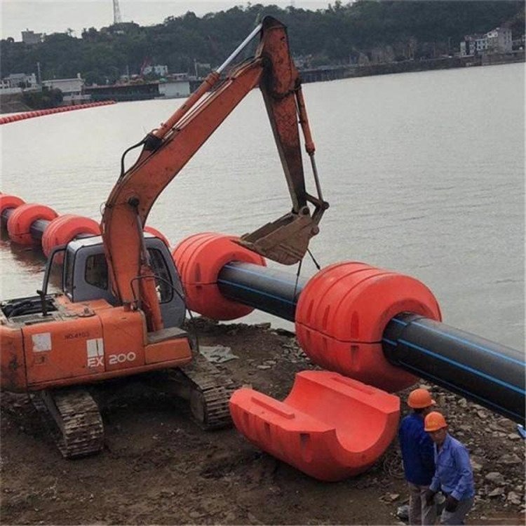 大浮力 水库电站抽泥疏浚管道浮筒 聚乙烯材质浮漂