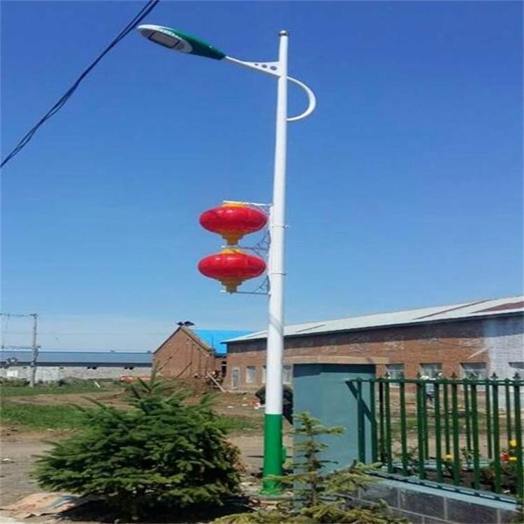 鑫永虹6米单臂带红灯笼乡村公路市电led路灯 可定制图片