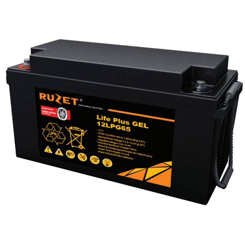 路盛RUZET蓄电池12LPG65路盛蓄电池12V65AH直流屏 UPS电源配套图片