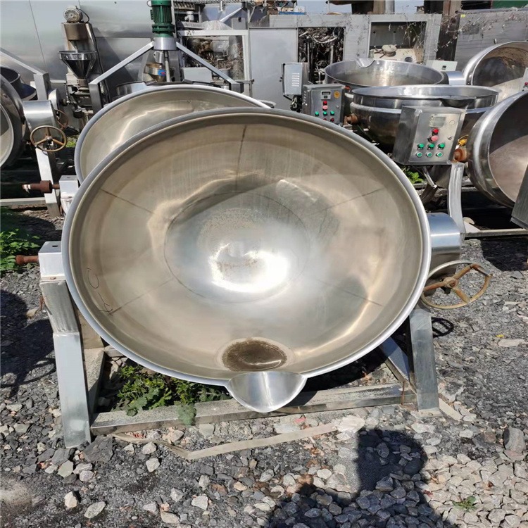 现货出售二手夹层锅 各种二手不锈钢夹层锅设备现货出售 100-600L型号供应