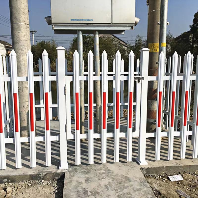 pvc护栏塑钢变压器栏配电箱箱变围栏幼儿园小区草坪防护栅栏峰尚安
