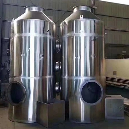 乐迪定制45000风量碳钢喷淋塔 PP材质喷淋塔 除味塔 高能离子除臭设备