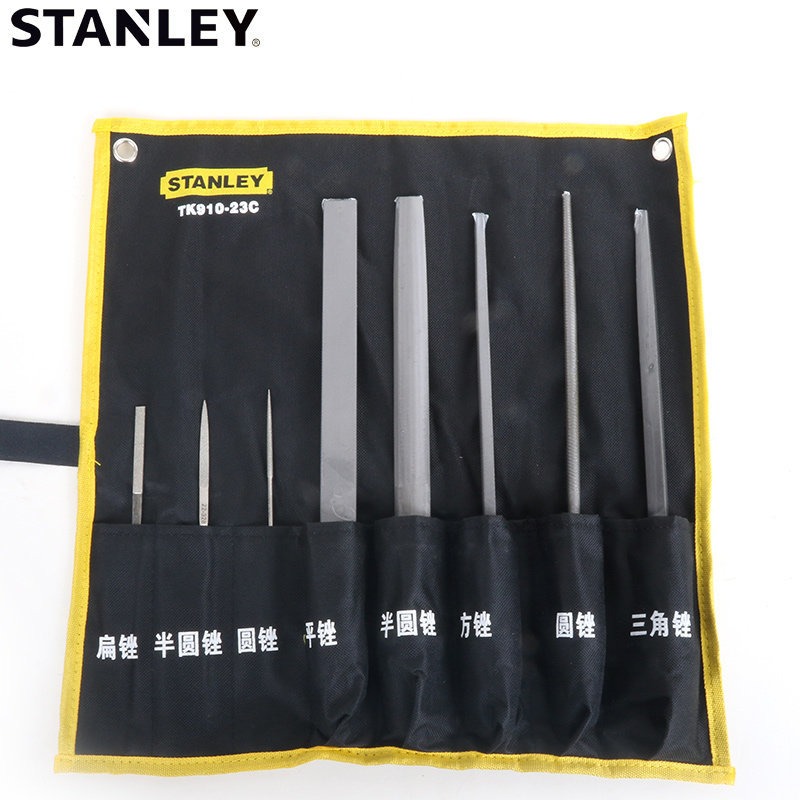 史丹利工具8件锉刀套装 钢锉 金刚石锉刀组套平锉半圆锉 TK910-23C STANLEY工具