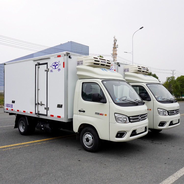 小型汽油冷藏车 福田祥菱M2蓝牌冷藏车 国六3.7米箱体便于城市配置图片